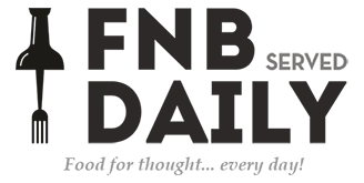 Logo of the FNB Served Daily publication with the tagline “Food for thought... every day!”